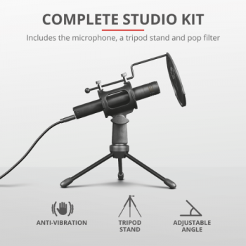 MICROFON Trust GXT 241 Velica USB Streaming Microphone 24182 (timbru verde 0.03 lei) 