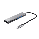 TRUST HALYX FAST USB-C HUB & CARD READER TRUST HALYX FAST USB-C HUB & CARD READER