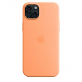 Apple IPHONE 15 PLUS SILICONE CASE/WITH MAGSAFE - ORANGE SORBET MT173ZM/A