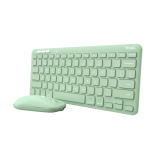 TASTATURI Trust LYRA Wireless and rechargeable Keyboard & Mouse GREEN US 24942 (timbru verde 0.8 lei) 