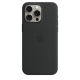 Apple IPHONE 15 PRO MAX SILICONE CASE/WITH MAGSAFE - BLACK MT1M3ZM/A