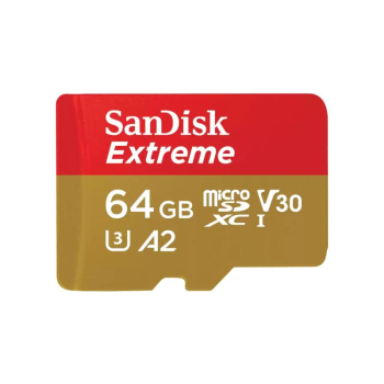 Card memorie SanDisk EXTREME MICROSDXC 64GB+SD/ADAPTER 170MB/S 80MB/S A2 C10 V3 SDSQXAH-064G-GN6MA