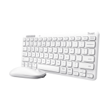 TASTATURI Trust LYRA Wireless and rechargeable Keyboard & Mouse WHITE US 25073 (timbru verde 0.8 lei) 