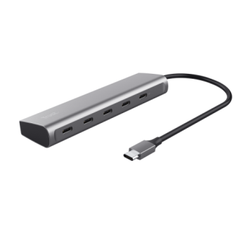 HUB USB Trust HALYX 5 PORT USB-C HUB 25136 (timbru verde 0.8 lei) 