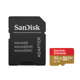 Stick USB SanDisk EXTREME MICROSDHC 32GB/SD ADAPTER ACTION SPORTS CAMERAS SDSQXAF-032G-GN6AA