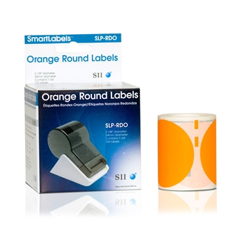 Seiko Instruments SLP-RDO ROUND ORANGE LABEL 54MM/120 LAB/ROLL 1 ROLL/BOX 42100664