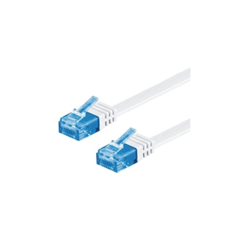 Cablu Mcab CAT6A UTP FLAT 2M WHITE/10GBIT PATCH CABLE CU 3598 Cablu Mcab CAT6A UTP FLAT 2M WHITE/10GBIT PATCH CABLE CU 3598