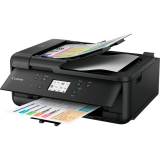 Imprimanta Multifunctional Inkjet Color Canon Pixma TR4550, A4, Functii: Impr.|Scan.|Cop.|Fax, Viteza de Printare Monocrom: 8.8ppm, Viteza de printare color: 4.4ppm, Conectivitate:USB|Ret|WiFi, Duplex:Da, ADF:AD 