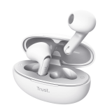 Casti Trust Yavi wireless earph., alb