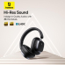 CASTI Baseus Bowie H1s, multimedia, wireless, bluetooth 5.4, microfon pe casca, noise cancelation, Hi-Res Sound, 120h viata baterie, negru 