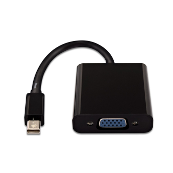 V7 MINI DP TO VGA ADAPTER BLACK/MINI DP TO VGA ADPTR 1080P FHD CBL-MV1BLK-5E