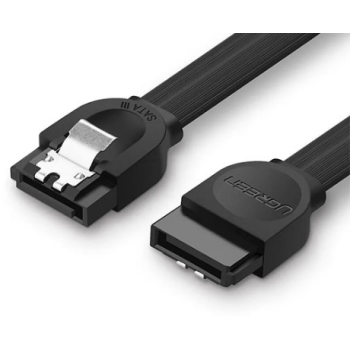 CABLU de date Ugreen, US217, SATA 3(T) la SATA 3(T), 0.5m, negru 30796 (timbru verde 0.08 lei) - 6957303837960 