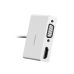 CABLU video Ugreen, MM123 USB Type-C (T) la HDMI (M) + VGA (M), rezolutie maxima HDMI: 4K si 2K la 30Hz si VGA 1920x1200 la 60Hz, 15cm, ABS, alb 30843 (timbru verde 0.08 lei) - 6957303838431 