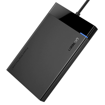 RACK extern Ugreen, US221 pt HDD si SSD SATA 2.5 conectare USB 3.0 max 5 Gbps, ABS, gri 30847 (timbru verde 0.8 lei) - 6957303838479 