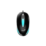 MOUSE Genius, DX-Mini, PC sau NB, cu fir, USB, optic, 1000 dpi, butoane/scroll 3/1, LED, negru, 31010025404 (timbru verde 0.18 lei) 