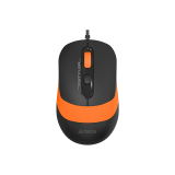 MOUSE A4tech, FM10, PC sau NB, cu fir, USB, optic, 1600 dpi, butoane/scroll 4/1, , negru / portocaliu, FM10 Orange (timbru verde 0.18 lei) 