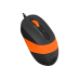 MOUSE A4tech, FM10, PC sau NB, cu fir, USB, optic, 1600 dpi, butoane/scroll 4/1, , negru / portocaliu, FM10 Orange (timbru verde 0.18 lei) 