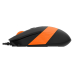 MOUSE A4tech, FM10, PC sau NB, cu fir, USB, optic, 1600 dpi, butoane/scroll 4/1, , negru / portocaliu, FM10 Orange (timbru verde 0.18 lei) 