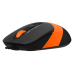 MOUSE A4tech, FM10, PC sau NB, cu fir, USB, optic, 1600 dpi, butoane/scroll 4/1, , negru / portocaliu, FM10 Orange (timbru verde 0.18 lei) 