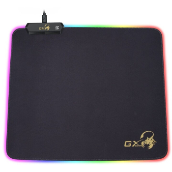 Mouse PAD GENIUS, GX-Pad 300S RGB, gaming , cu led, cauciuc si material textil, 320 x 270 x 3 mm, negru , iluminat RGB, 31250005400 