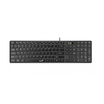 TASTATURA GENIUS USB, 104 taste (chocolate style), black, SlimStar 126 31310017400 (timbru verde 0.8 lei) 