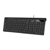 TASTATURA GENIUS USB, 104 taste (chocolate style), black, SLIMSTAR 230II 31310048400 (timbru verde 0.8 lei) 