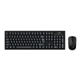 KIT wireless GENIUS, tastatura wireless 104 taste (slim) + mouse wireless 1000dpi, 3 butoane, black, KM-8101, SmartGenius app 31340014400 (timbru verde 0.8 lei) 