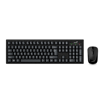 KIT wireless GENIUS, tastatura wireless 104 taste (slim) + mouse wireless 1000dpi, 3 butoane, black, KM-8101, SmartGenius app 31340014400 (timbru verde 0.8 lei) 