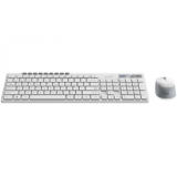 KIT wireless GENIUS, tastatura wireless 104 taste (multimedia) + mouse wireless 1200dpi, 3 butoane, BT5.3 + 2.4G, USB, alb, SlimStar 8230 331340015400 (timbru verde 0.8 lei) 