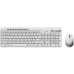 KIT wireless GENIUS, tastatura wireless 104 taste (multimedia) + mouse wireless 1200dpi, 3 butoane, BT5.3 + 2.4G, USB, alb, SlimStar 8230 331340015400 (timbru verde 0.8 lei) 