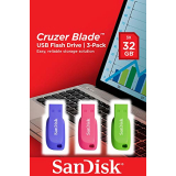 Stick USB SANDISK CRUZER BLADE USB/FLASH DRIVE 3-PACK - 32GB SDCZ50C-032G-B46T