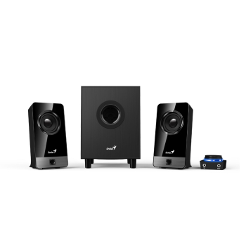 BOXE GENIUS 2.1, RMS: 10W (2 x 3.25W + 1 x 3.5W), black wood, SW-2.1 300X 31730041400 (timbru verde 11.00 lei) 