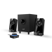 BOXE GENIUS 2.1, RMS: 10W (2 x 3.25W + 1 x 3.5W), black wood, SW-2.1 300X 31730041400 (timbru verde 11.00 lei) 