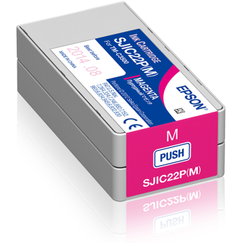 Epson SJIC22P(M): Ink cartridge for ColorWorks C3500 (Magenta) C33S020603