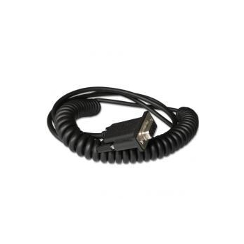 Honeywell Industrial Cable: RS232 (5V signals), black, DB9 Female, 3m (9.8´), coiled, 5V external power with option power on pin 9, w/o ferrite CBL-020-300-C00-01