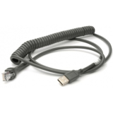 Scanner coduri de bare Honeywell Cable: USB, black, Type A, 2.9m (9.5´), coiled, host power 53-53235-N-3