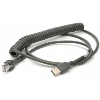 USB BLACK TYPE A 2.9M COILED HOST POWER