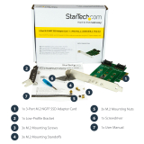 StarTech 3PT M.2 SSD CARD - PCIE 3.0/SATA CONTROLLER CARDS PEXM2SAT32N1