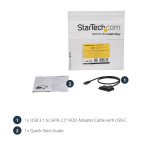 Accesoriu PC StarTech USB 3.1 ADAPTER CABLE W/ USB-C/USB C CNCTR FOR 2.5IN SSD HDDS USB31CSAT3CB