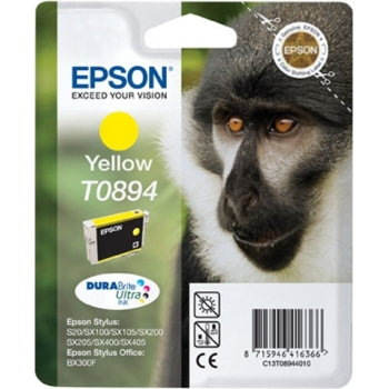 Cartus Cerneala Epson T0894 Yellow for S20, S21, SX100, SX200, SX400, SX 415 C13T08944011