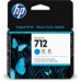 Cartus cerneala Original HP Cyan, nr.712, pentru Designjet T630 series, 38ml, (timbru verde 0.15 lei), 3ED67A 