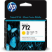 Cartus cerneala Original HP Yellow, nr.712, pentru Designjet T630 series, 38ml, (timbru verde 0.15 lei), 3ED69A 