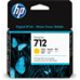 Cartus cerneala Original HP Yellow, nr.712, pentru Designjet T630 series, 38ml, (timbru verde 0.15 lei), 3ED69A 