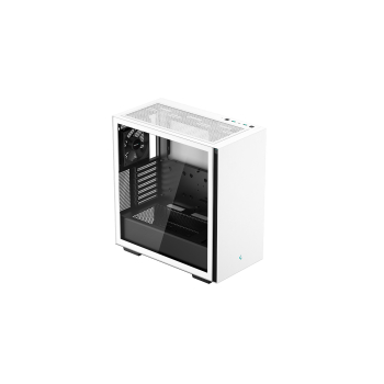 CARCASA DEEPCOOL CH510 WH, Middle Tower ATX, fara sursa, sticla securizata, 1 x 120mm fan, USB 3.0 x 2, Jack 3.5mm x 1, white, R-CH510-WHNNE1-G-1 (timbru verde 0.08 lei) 