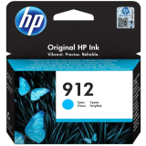 Cartus Cerneala Original HP Cyan, nr.912, pentru OfficeJet 8013|8023, 0.315K, (timbru verde 0.15 lei), 3YL77AE 