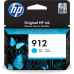 Cartus Cerneala Original HP Cyan, nr.912, pentru OfficeJet 8013|8023, 0.315K, (timbru verde 0.15 lei), 3YL77AE 