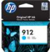Cartus Cerneala Original HP Cyan, nr.912, pentru OfficeJet 8013|8023, 0.315K, (timbru verde 0.15 lei), 3YL77AE 