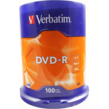Consumabil DVD-R VERBATIM 4.7GB, 120min, viteza 16x, 100 buc, Single Layer, spindle, Matt Silver 43549 