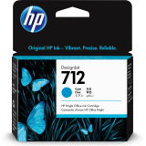 Cartus cerneala Original HP Cyan, nr.712, pentru Designjet T630 series, 38ml, (timbru verde 0.15 lei), 3ED67A 