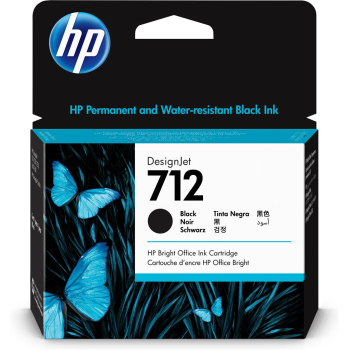 Cartus cerneala Original HP Black, nr.712, pentru Designjet T630 series, 80ml, (timbru verde 0.15 lei), 3ED71A 